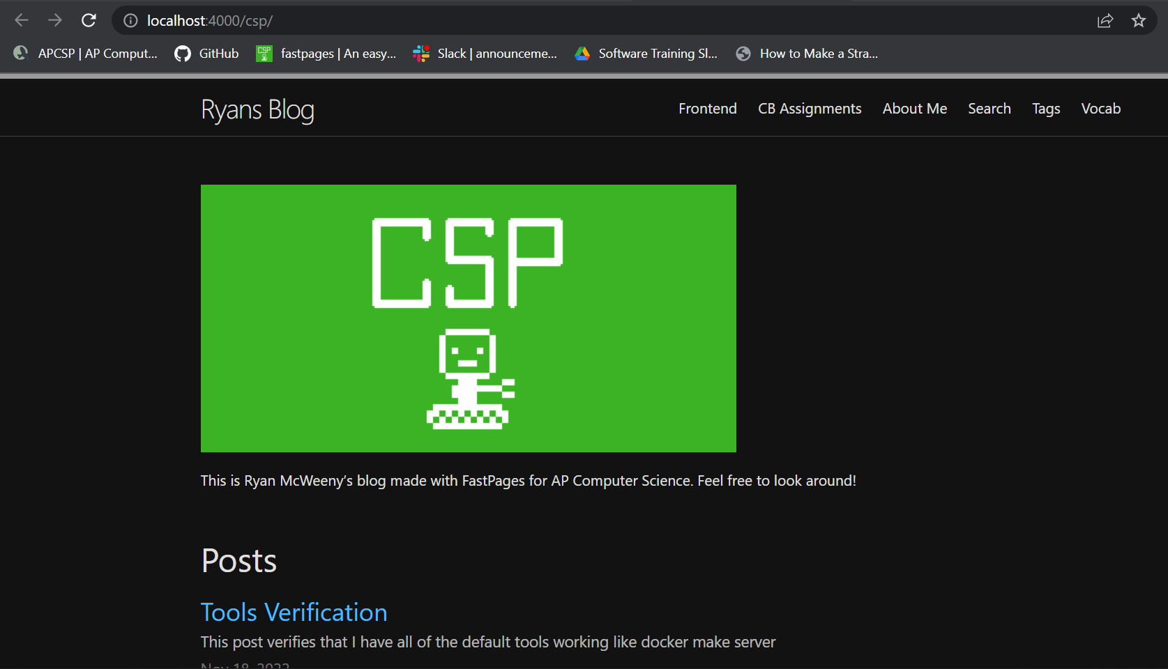 Tools Verification | Ryans Blog